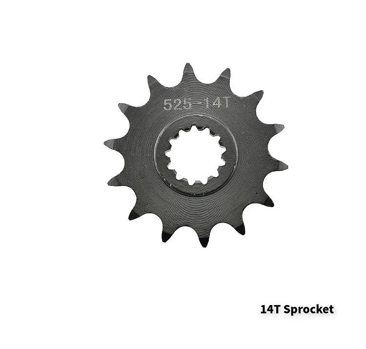 14T Sprocket 525 525-14T 525-46T цепь трансмиссии мотоцикла и цветные Передние Задние звездочки комплект для Бенелли 600 BN600 BJ600 BN BJ 600 - Цвет: 14T Sprocket