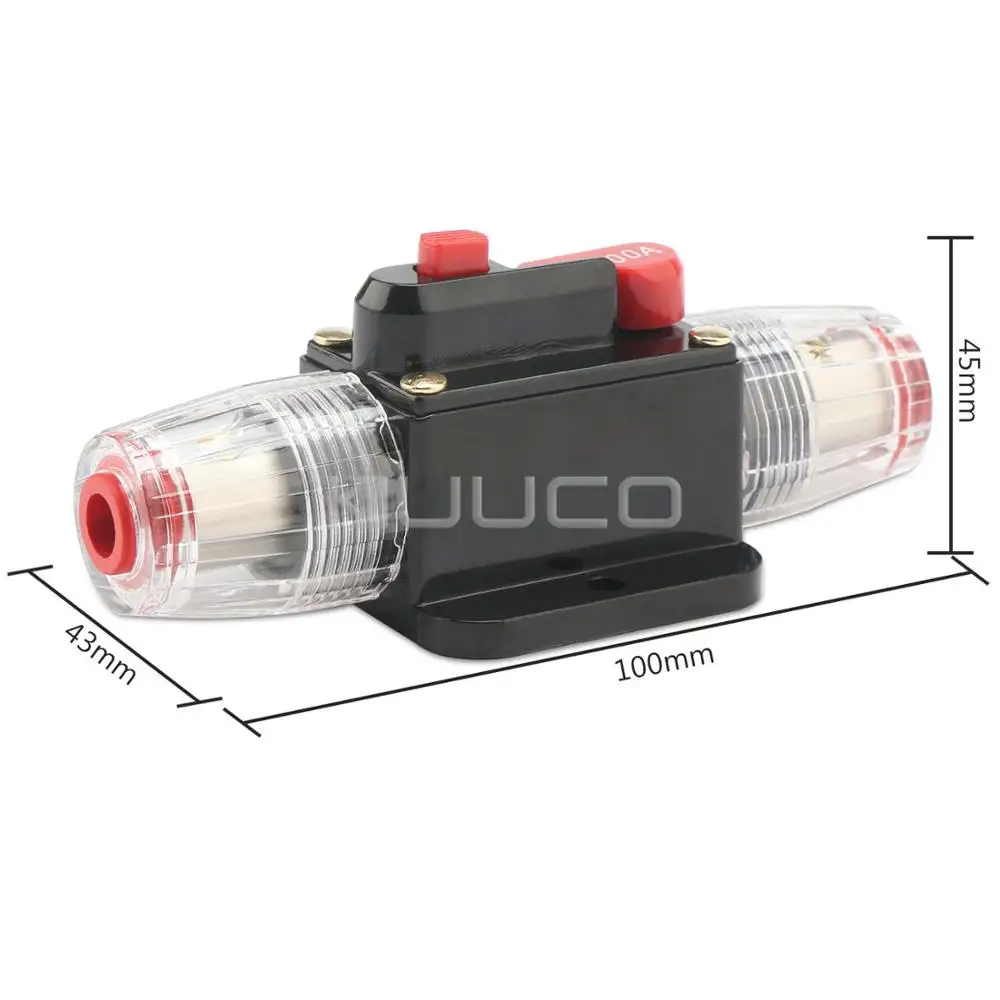 Держатель предохранителя DC 12 V/100A автоматический выключатель ручной черный
