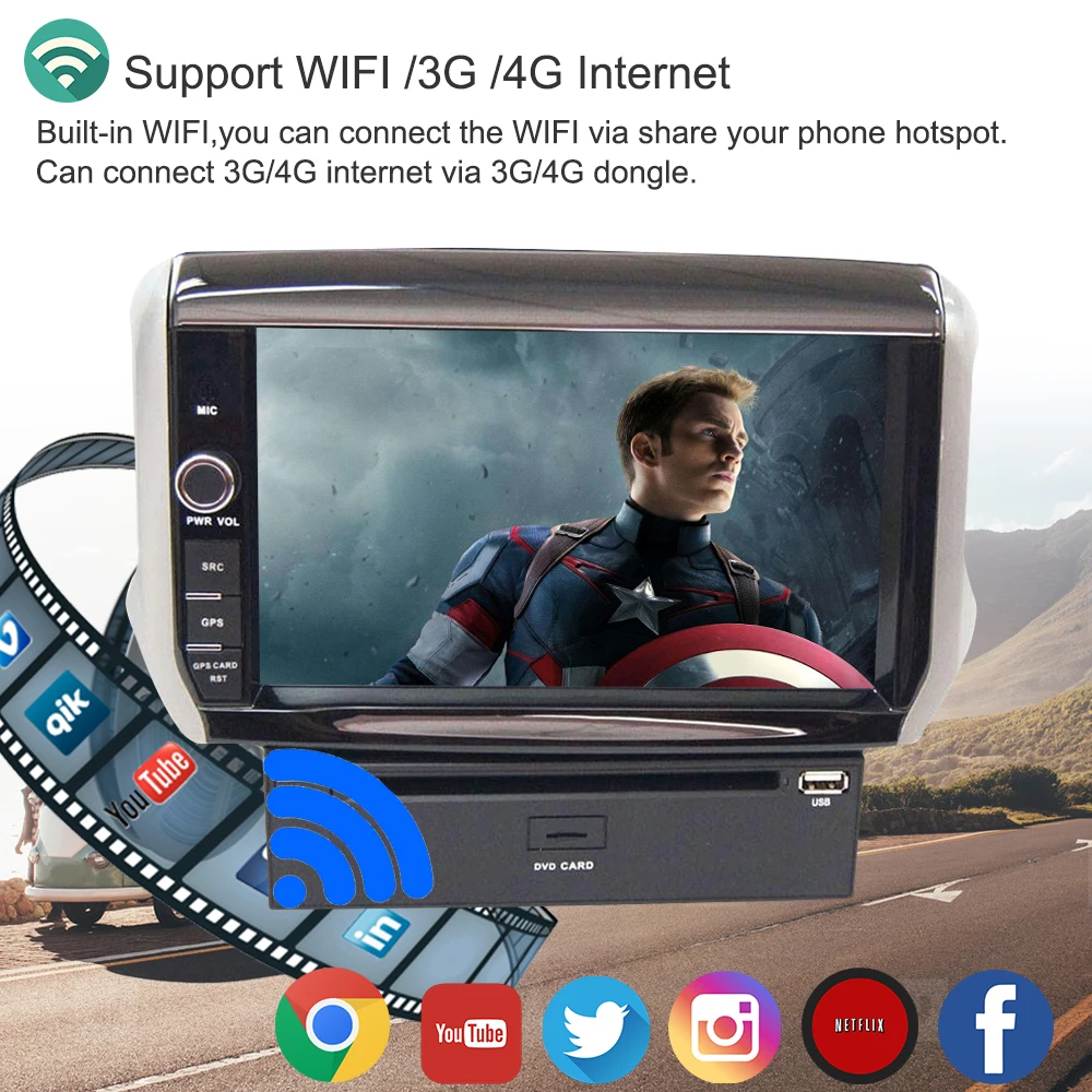 Поддержка Apple Carplay Android8.1 автомобильный Радио gps Мультимедиа dvd-плеер для peugeot 208 2008 2013 Авто Navi Стерео
