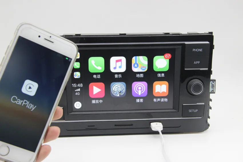 Carplay MQB 6 5 &quotMIB автомобиля Радио Bluetooth для 2017 Passat B8 L Гольф 7 5GG 035 280D 5GG035280D 280 D|bluetooth for