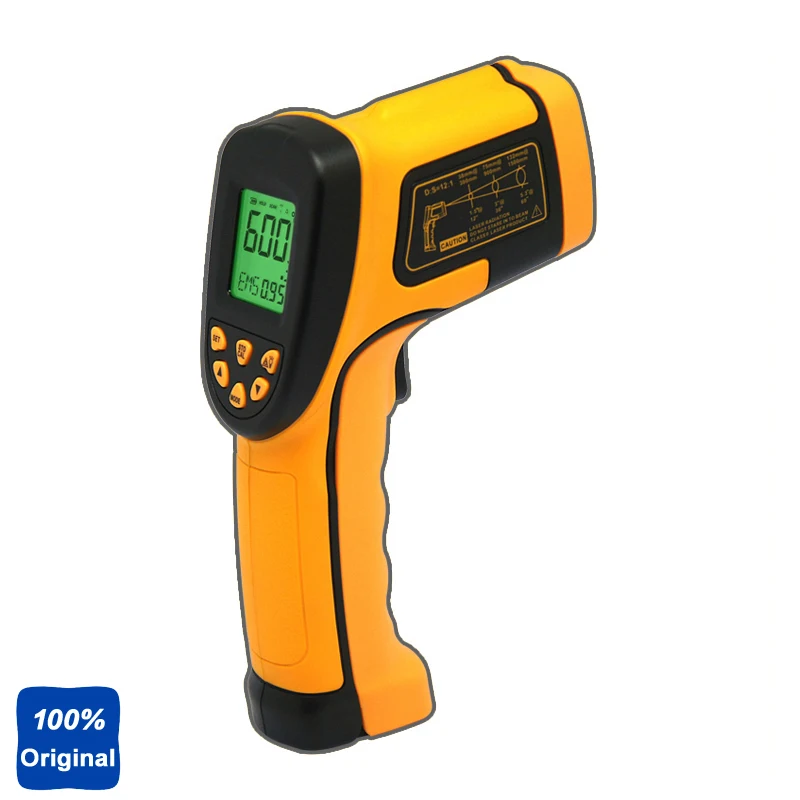 100% Оригинал AS842A Цифровой ИК Термометр бесконтактный Инфракрасный Промышленный 50