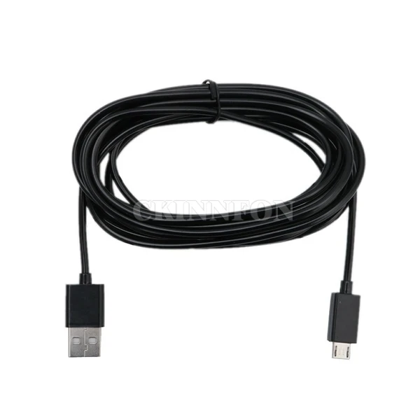 

100Pcs/Lot Long Micro USB Charge Charging 3 Meter Power Cable For PS4 Xbox One Controllers