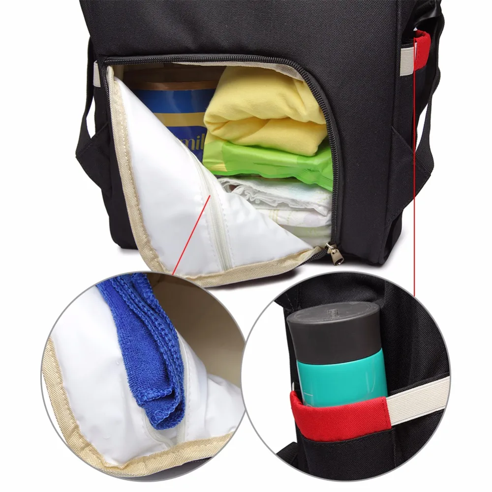 

Lequeen Fashion Mummy Maternity Nappy Bag Large Capacity Nappy Bag Travel Backpack Nursing Bag for Baby Care Women's Fashion Bag