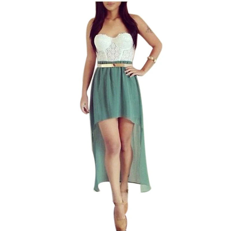 2015 новых сексуальных женщин лето шифон асимметричный рукавов новые элегантная