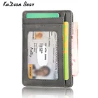 KUDIAN BEAR Rfid Винтажный Мужской кошелек, мини держатель для кредитных карт, деловые Брендовые мужские кошельки, кошелек, мужской кошелек BID251 PM49