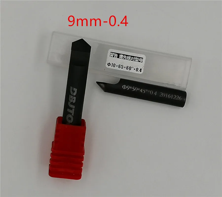 5 шт. 9 мм Алмазный гравировочные биты инструменты PCD ЧПУ фрезы для контурной