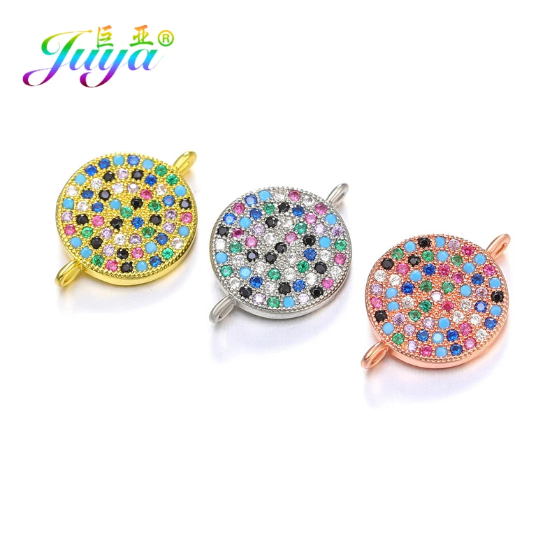 Аксессуары для ювелирных изделий Juya DIY Разноцветные кристаллы соединители
