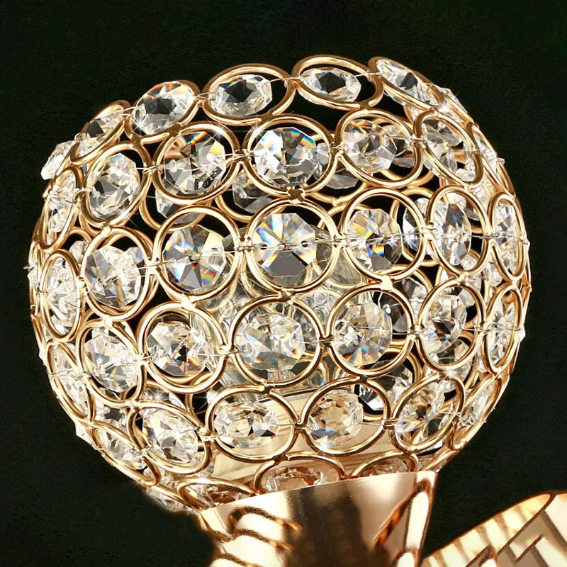 Современный стиль Роскошный Кристалл абажур подвесной Железный настенный