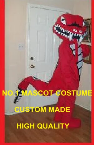 Профессиональный пользовательский красный погремушка змея талисман костюм для