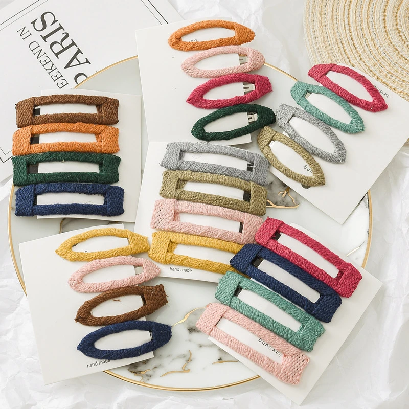 Заколки для волос девочек 4 шт./компл./набор милые разноцветные заколки ручной