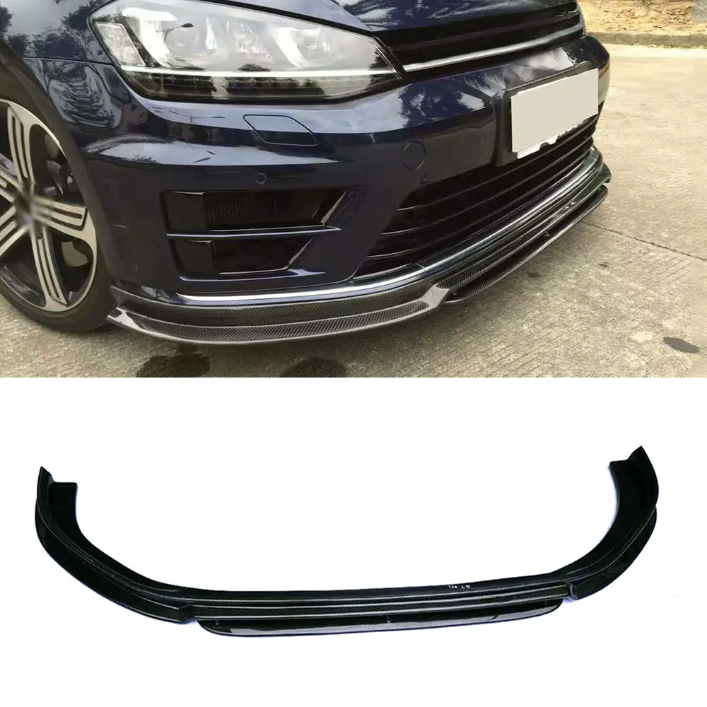 MK7 углеродное волокно передний бампер спойлер для Volkswagen Golf 7 VII R Rline хэтчбек не