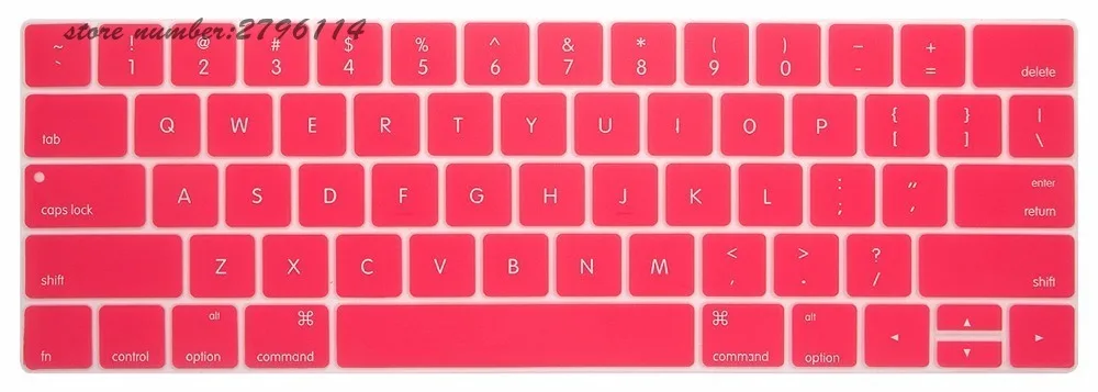 Новый силиконовый чехол для клавиатуры с английским алфавитом США MacBook Pro 13