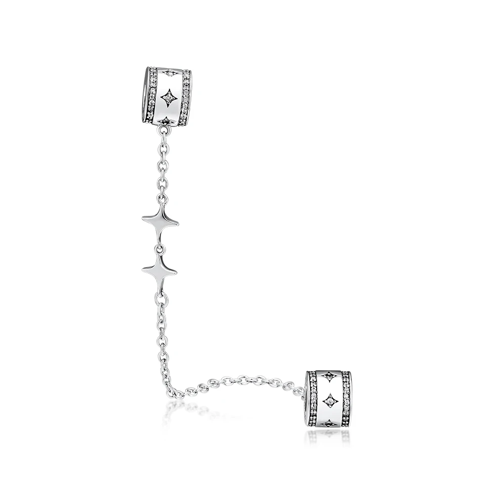 DIY Подходит для Pandora шармы браслеты освещающие звезды шарики на страховочной