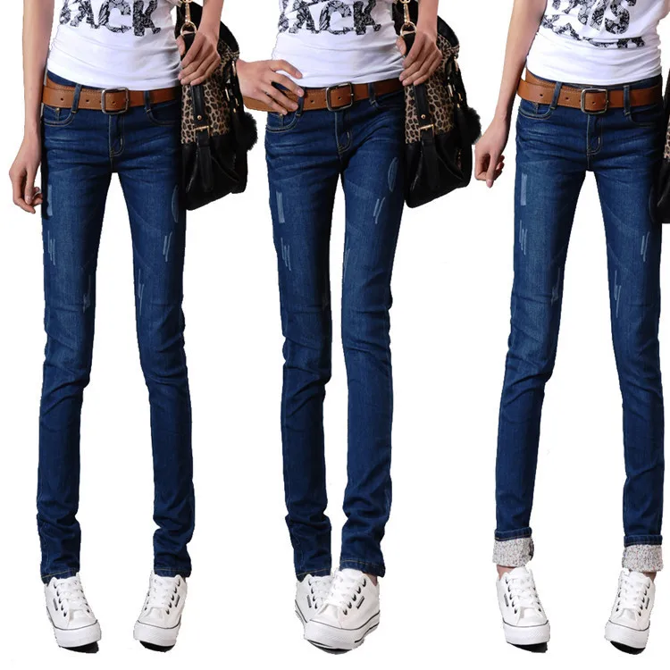 Newest ladies' fashion Legging Pants Jeans blue color+ Cheaper price + Free Shipping Cost Fast Delivery |