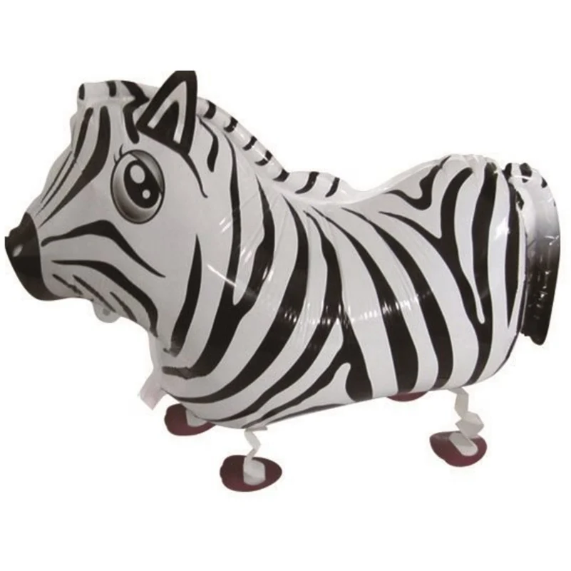 Шарик Зебра ходячие воздушные шары из фольги для домашних животных на ходьбе