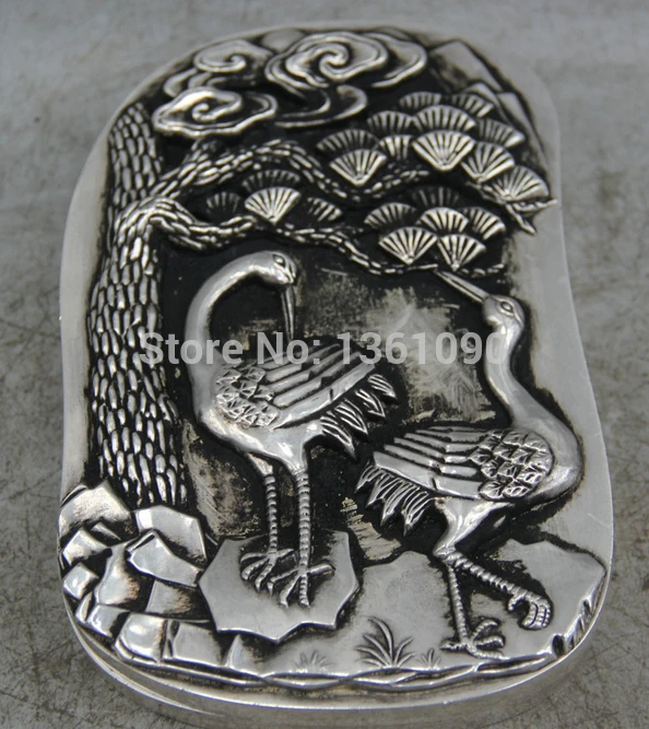 

xd 00940 5" Ancient China Chinese Dynasty Palace Silver
