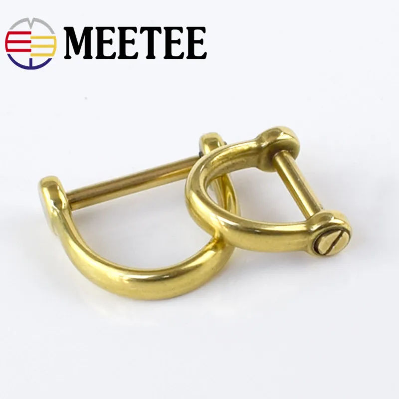 3 шт. твердая латунная d образная скоба металлические пряжки брелок кольцо крючок