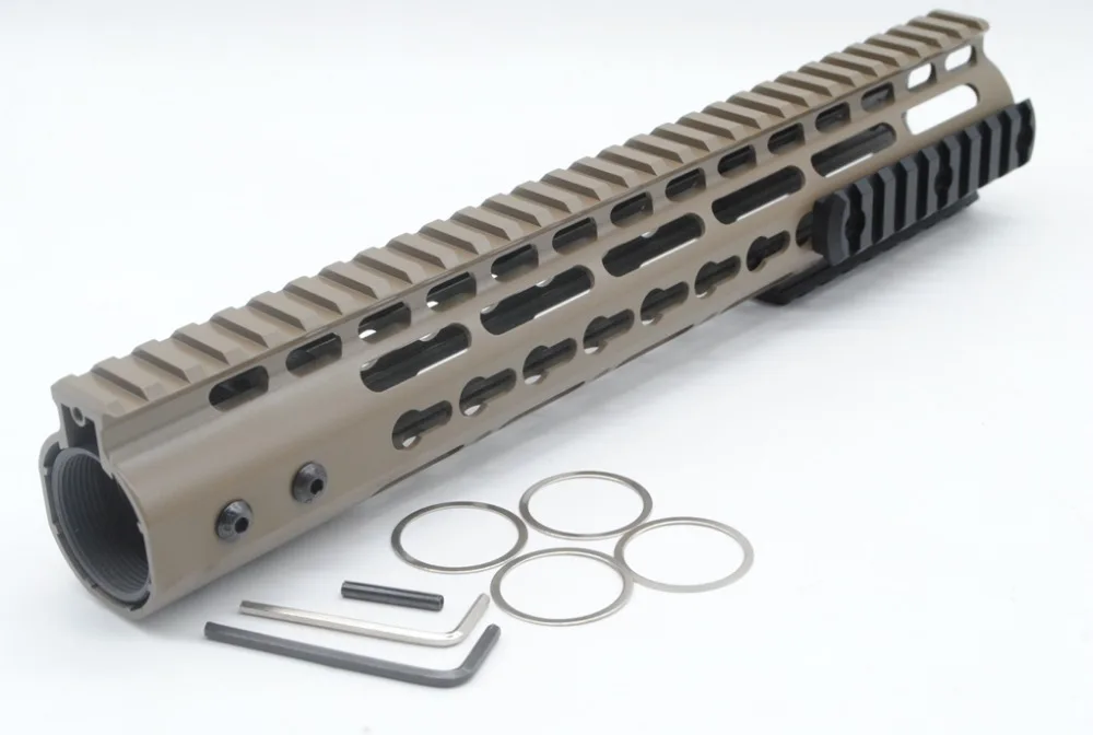TriRock загар/плоский Темный земли 12 ''Длина NSR ключ мод рельсовое крепление Handguard