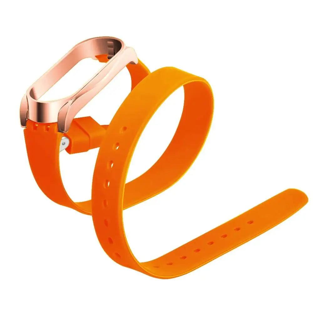 Спортивный мягкий силиконовый сменный ремешок из термополиуретана для Xiaomi Mi Band 4