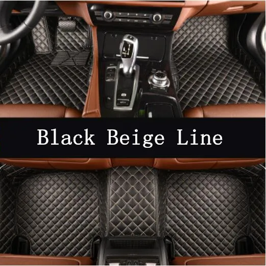 

Car Accessories Styling Custom Foot Mats 3D Luxury Leather Car Floor Mats Fits For Toyota Highlander 5 /7 Seats 2009-2020