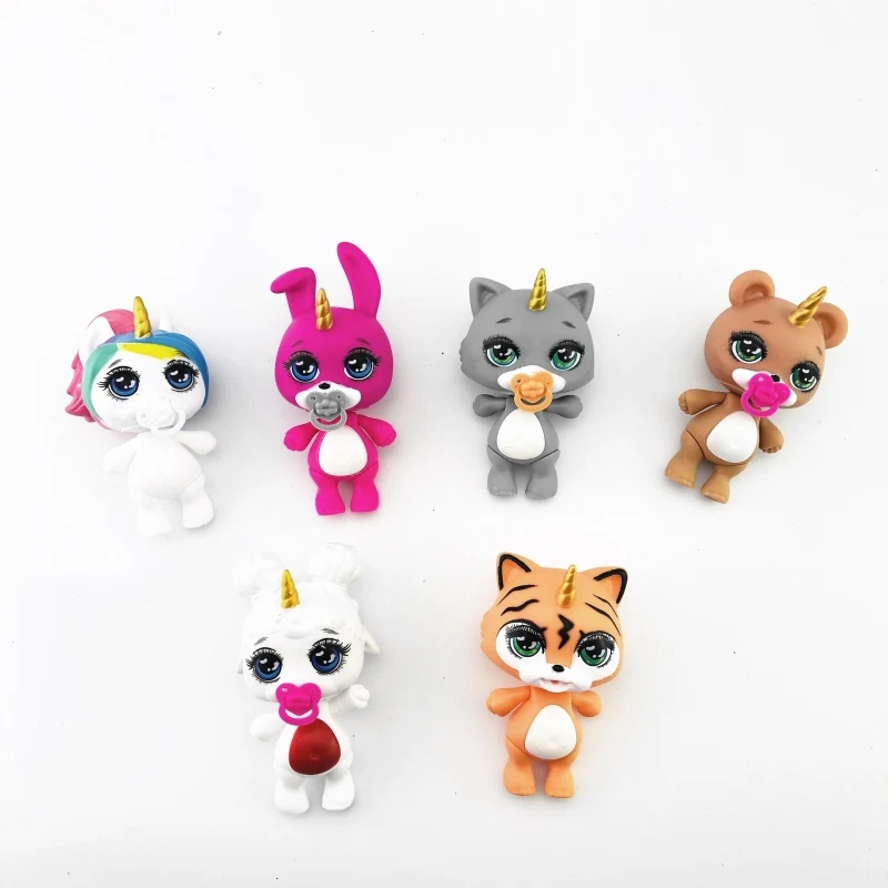 Lanyitoys новые милые 4 дюймовые экшн фигурки в виде единорога для породы модель