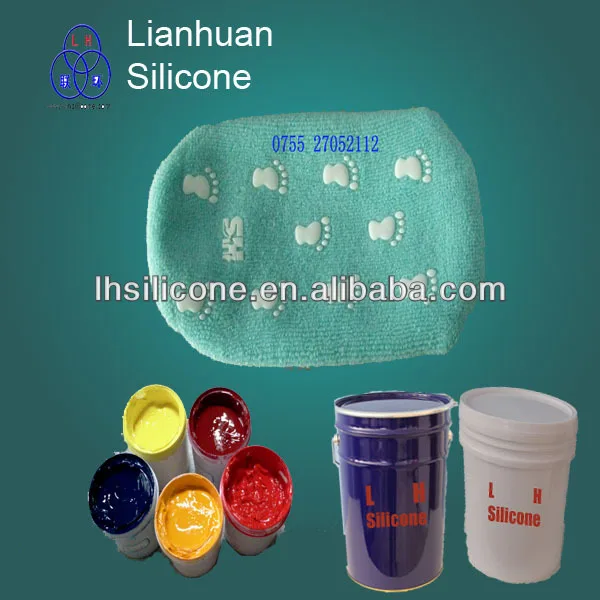 LSR жидкий силиконы резина используется для текстильной или полиуретановой