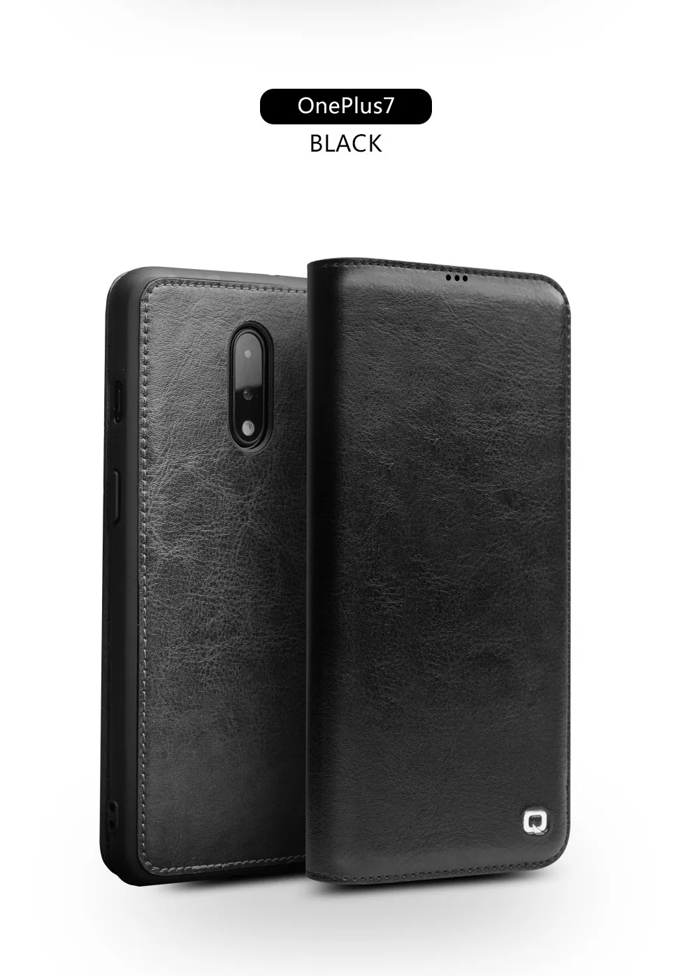 QIALINO Роскошный чехол из натуральной кожи для телефона OnePlus 7 6,41 дюймов бизнес стиль ручной работы чехол для OnePlus 7 Pro 6,67 дюймов