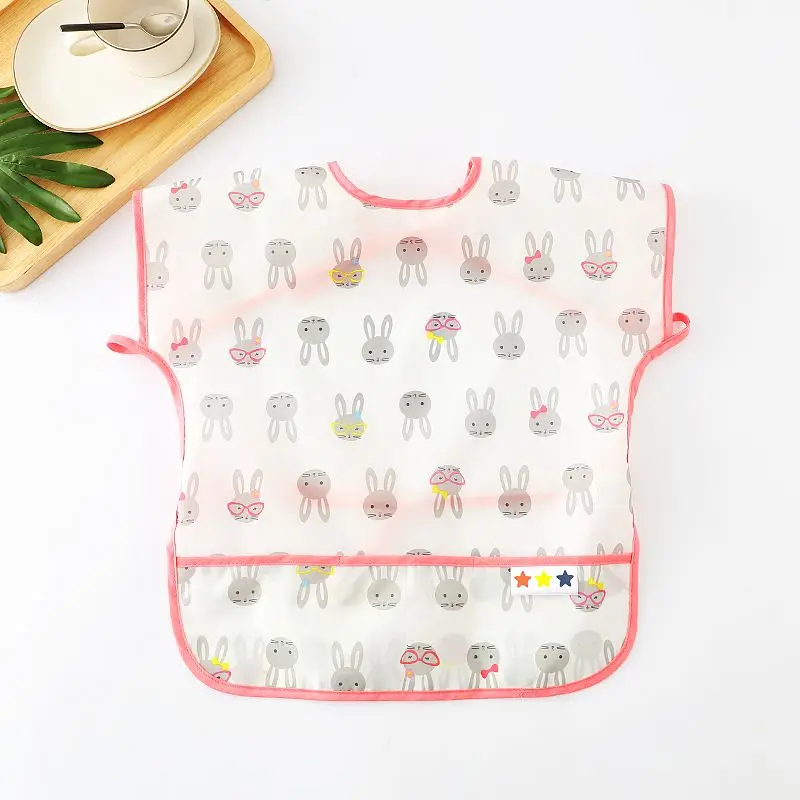 PZY020 Ohbabyka детские нагрудники водонепроницаемый, с длинными рукавами, детский нагрудник для кормления burp одежда с героями мультфильмов, мягкая одежда для малышей, Baberos Bavoir - Цвет: PZY020