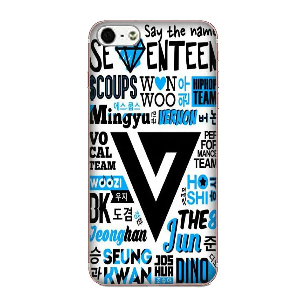 Чехол для мобильного телефона из ТПУ с логотипом Kpop Seventeen Huawei P7 Honor 4C 5A 5C 5X 6 6C 6A 6X 7 7X