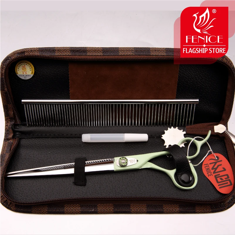 Профессиональные 440c ножницы для ухода за домашними животными Fenice из нержавеющей
