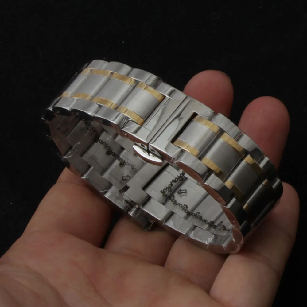 Ремешок из нержавеющей стали для наручных часов изогнутый браслет Seiko 12 мм 14 16 18 19