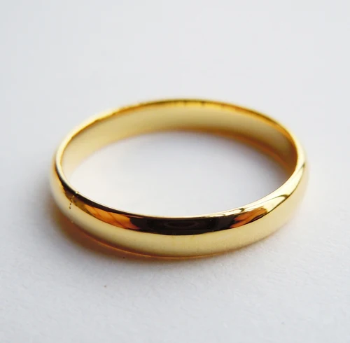 Простое кольцо из стерлингового серебра 3 мм ручной работы все размеры GB001YP|band