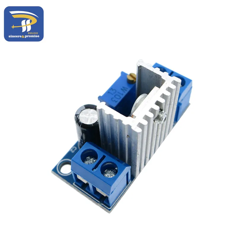 LM317 регулируемый регулятор напряжения Линейный источник питания LM317 DC-DC 4,2-40 В до 1,2-37 в понижающий преобразователь