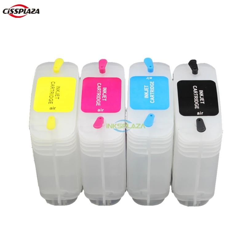 

CISSPLAZA 5sets refill cartridge compatible for HP82 with ARC chip for Designjet 510 CH565A 510 for hp 82 H565A 4911 4912 4913