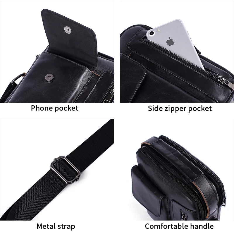 WESTAL сумка мужская из натуральной кожи маленький мужчина коровьей клапаном