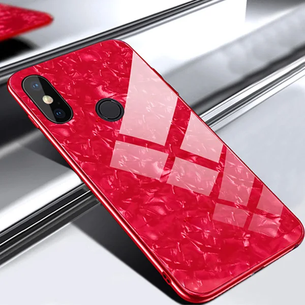 Для Xiaomi mi 9t Pro Чехол mi 9 SE чехол роскошный блестящий закаленное стекло Жесткий мраморный чехол красный mi Note 7 Pro Xio mi 8 SE Lite Note7 - Цвет: Red