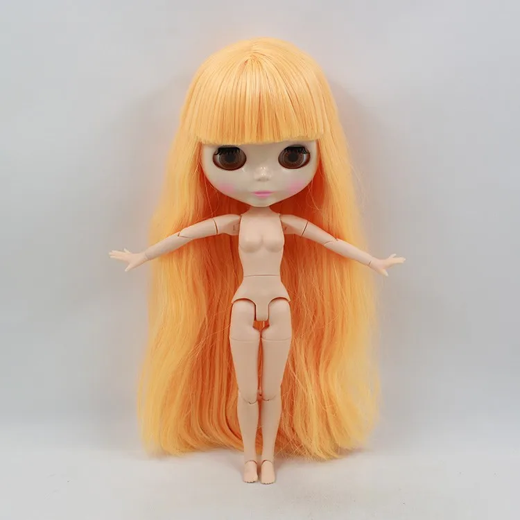 Бесплатная доставка тела оранжевый волос Blyth (JBOD 421)