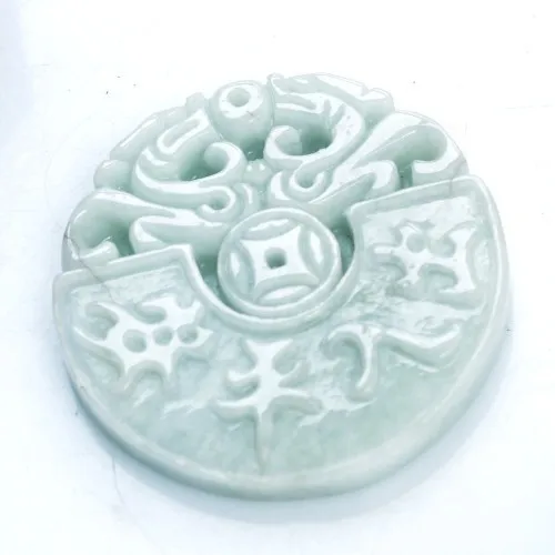 50mm Natural Burma Jade Charm Cargo Pixiu Pendant Fine Jewelry For Women Gift With Certificate Can Drop Shipping | Украшения и