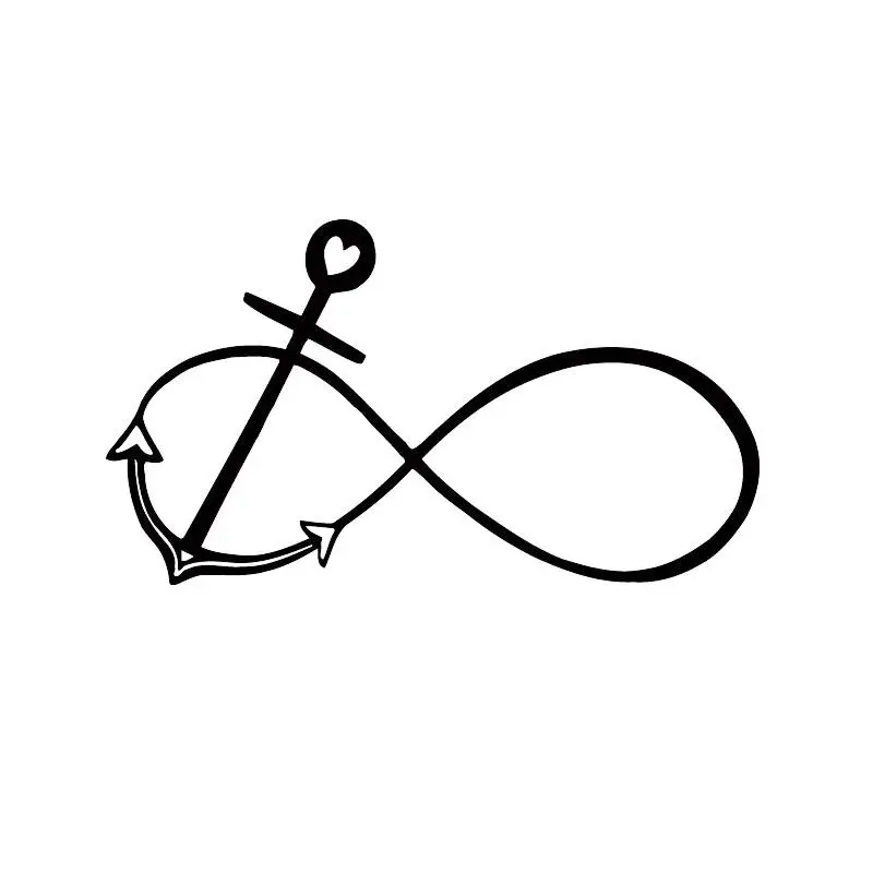 Знак бесконечности и якорь настенные наклейки для гостиной морской съемный