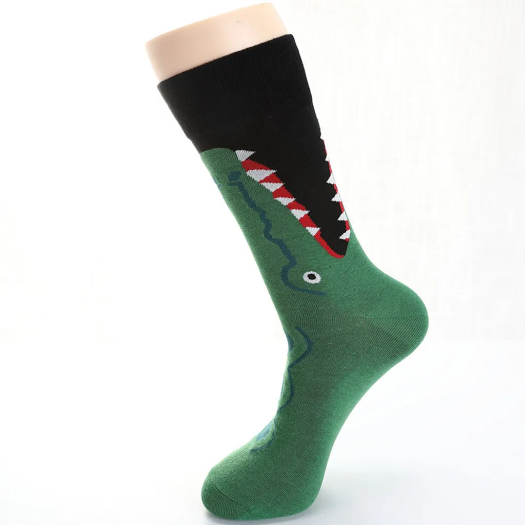 Летние женские хлопковые носки с рисунком из мультфильмов теплые цветные