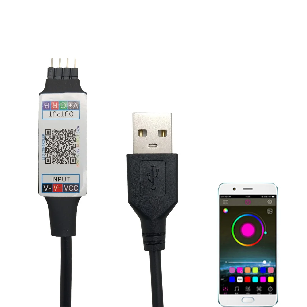 RGB контроллер СИД с питанием от USB 5 В|Контролеры RGB| |