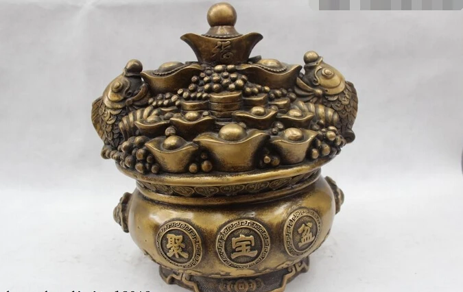 Оптовая продажа с фабрики 13 &quotКитайская народная Бронзовая статуя корнуопии для