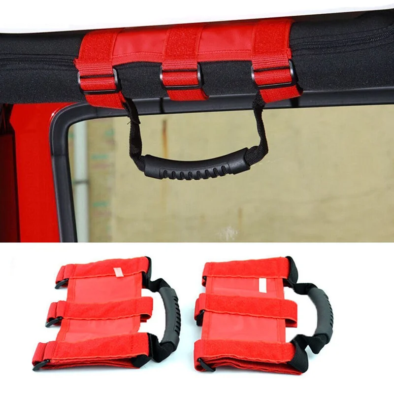 Черно красная неограниченная рулонная рукоятка премиум класса для Jeep/Wrangler/YJ/JK/TJ