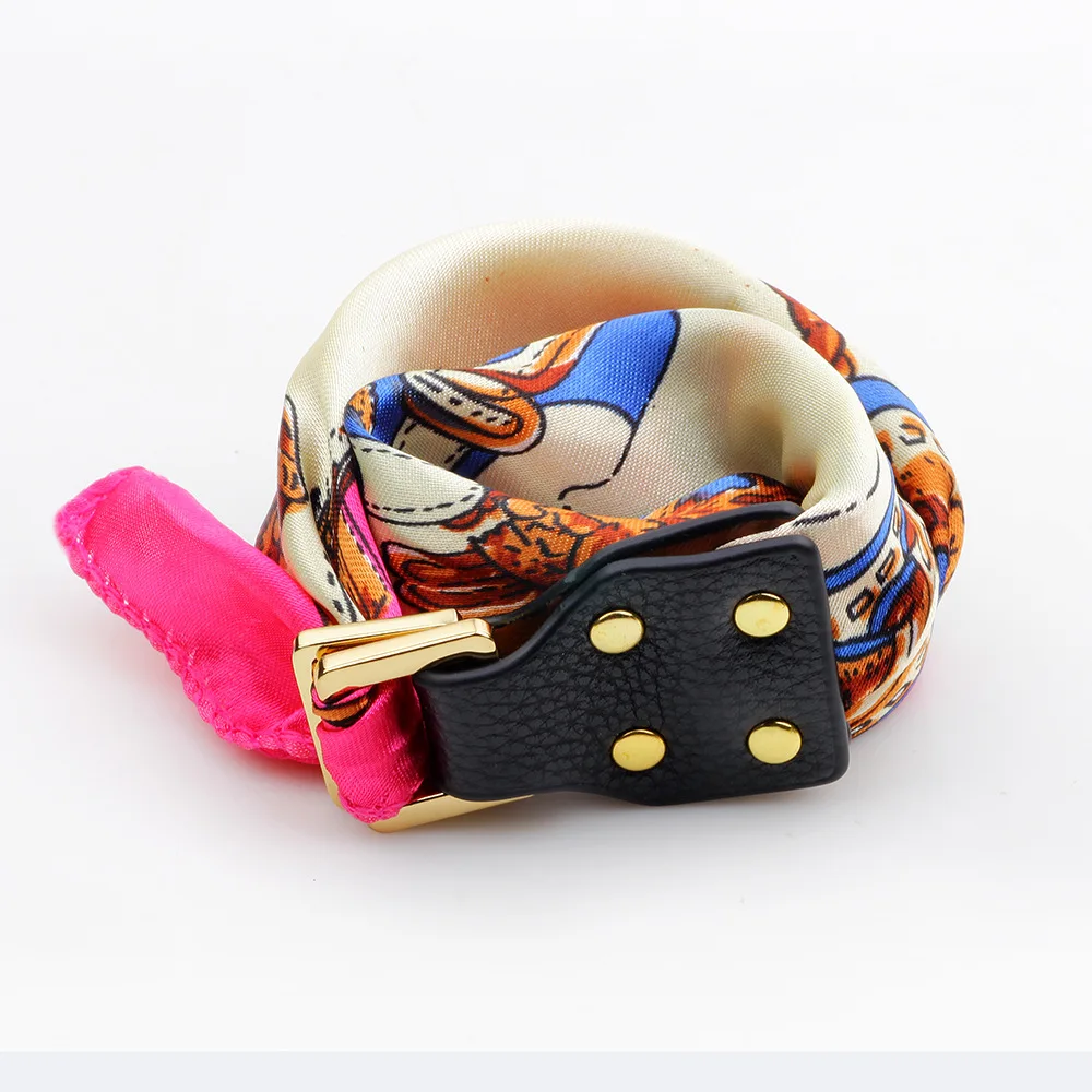 Новый Шелковый шарф ZIRIS носить Женский браслет и на шею с пряжкой для женщин