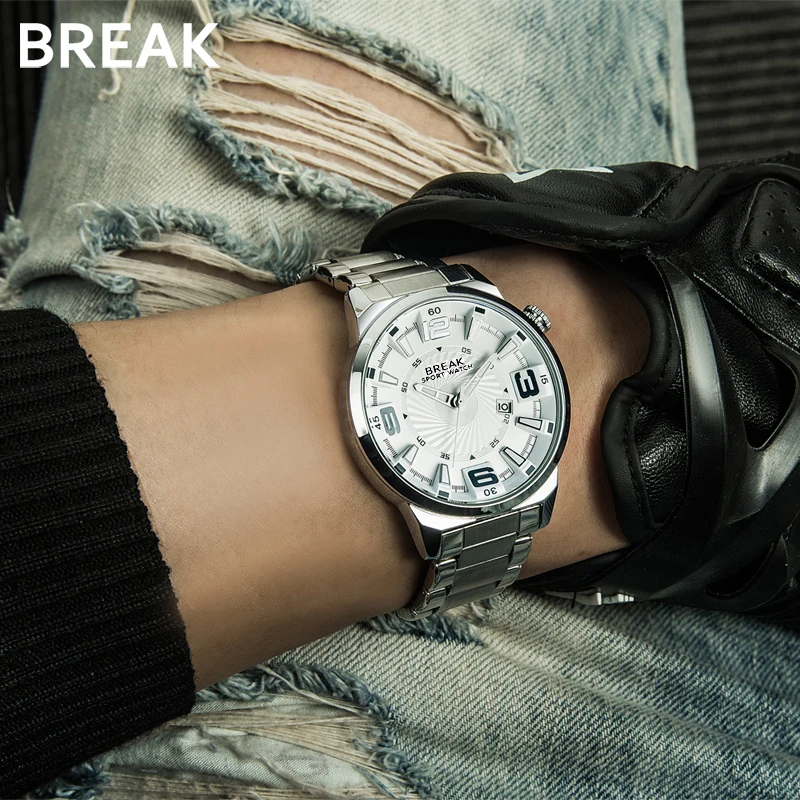 Часы наручные мужские кварцевые люксовые брендовые модные повседневные