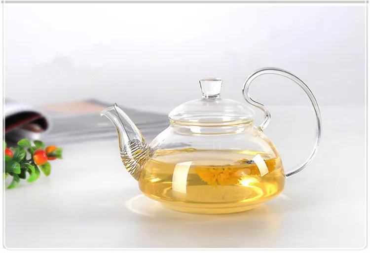 1PC Elegant Flower Coffee Glass Tea Pot Teapots Heat Resistant Gongfu Maker With Filter EJN 1011 | Дом и сад