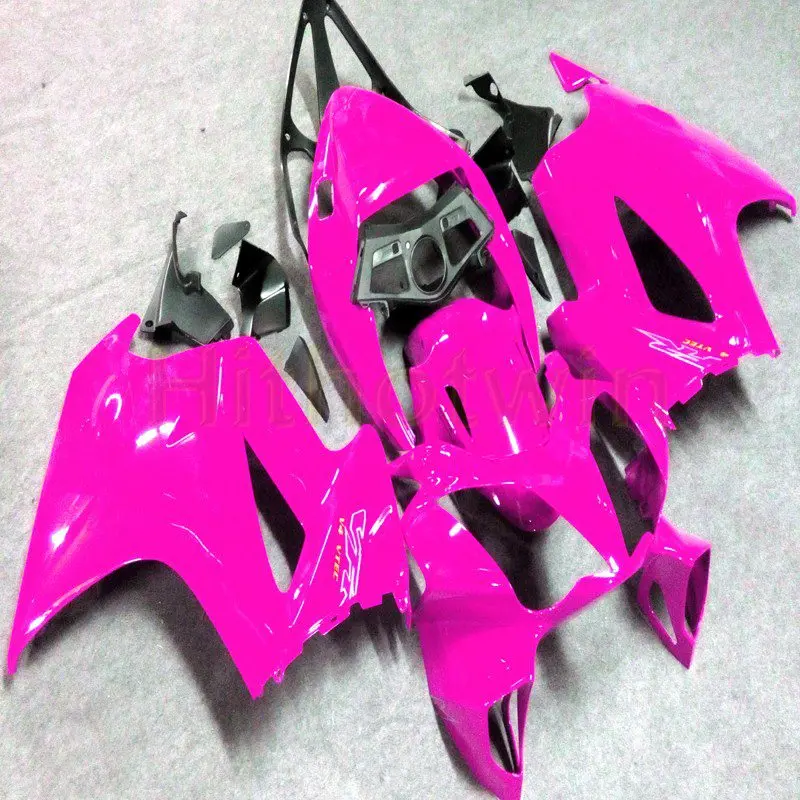 F Пользовательские мотоцикла хомут для HONDA 2002 2003 2004 2005 2006 2007 2008 2012 VFR800 02-12 ABS Пластик Обтекатель+ болты+ серый - Цвет: F