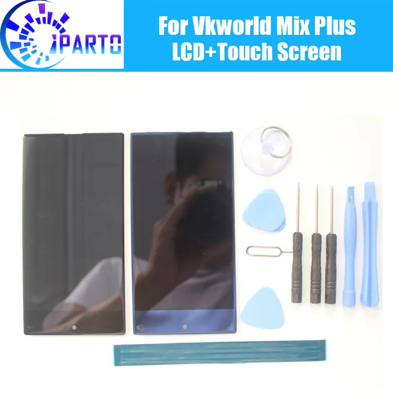 Vkworld Mix Plus ЖК дисплей + сенсорный экран 100% Оригинальный дигитайзер стеклянная