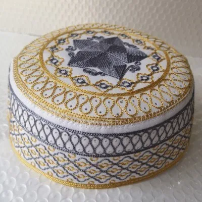 Мужские шапки для молитвы, африканские мусульманские ислам, Kippah, Арабская шапка, s Musulman, Рамадан, Arabia, Moslim Tulband, обертывание, Бог, мусульманская молитва, мужская шапка - Цвет: grey