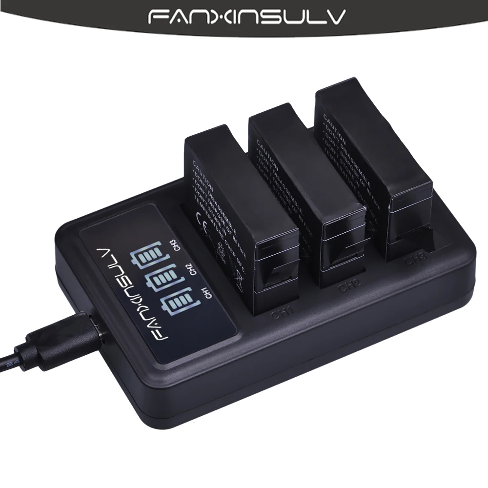 AHDBT 401 USB LED 3 портовое зарядное устройство для Gopro Hero 4 Go Pro Hero4 gopro батарея экшн